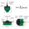 Drill Brush Power Scrubber By Useful Products 5 in W 5 in L Brush, Green G-S-4CO-QC-DB - alternate 5